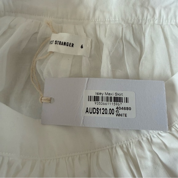 Perfect Stranger Elegant White A-Line Women's Skirt Size 6 - Picture 8 of 10